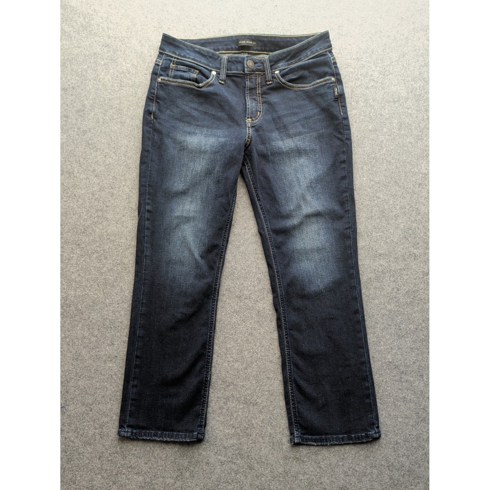 Silver Women's Suki Crop Jeans Straight Size 31/25